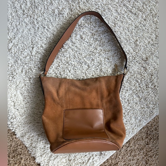 Michael Kors Brown Suede Shoulder Bag - Picture 4 of 6